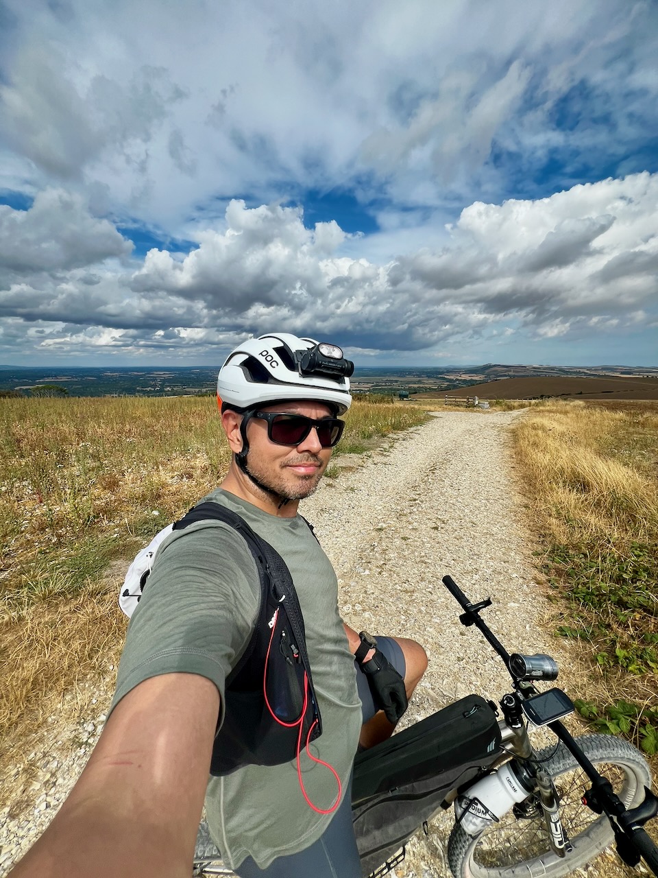 Richard Hart on a gravel bike